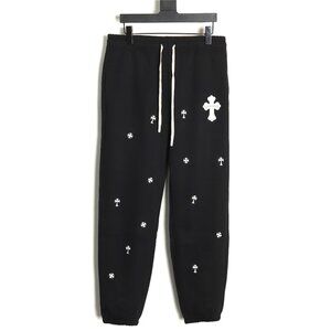 Chrome Hearts Cross Embroidered Cotton Sweatpants
